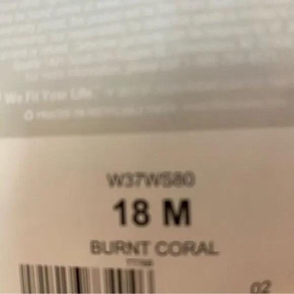 Riders by Lee Women’s 18W Shorts 6” Inseam Burnt Coral Midrise - Picture 6 of 6